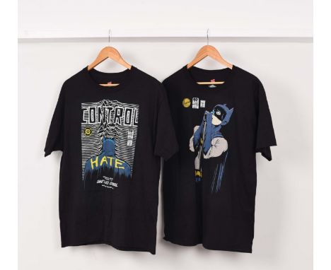 PETER HOOK &amp; THE LIGHT JOY DIVISION CLOTHING PACKAGE. Six t-shirts and a white cloth "Joy Devotion" bag with 2 pin badges