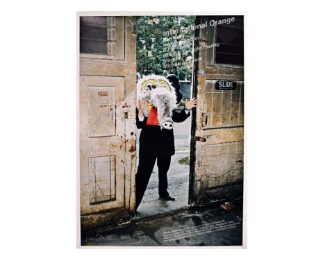TONY WILSON "STEWY" PRINT &amp; FRAMED "ELEPHANT MAN" PHOTOGRAPH."Stewy" signed print is rolled and measures 19" x 27.5" and 