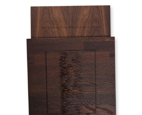 JOY DIVISION CP1919 WOODEN SCULPTURE. Impressive wooden sculpture of the CP1919 design that features on the album Unknown Ple