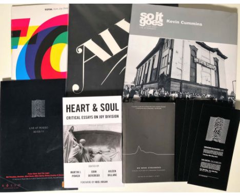 JOY DIVISION RELATED BOOKS &amp; RECORDS.   A nice little package of items here to include Kevin Cummins “So It Goes Punk And