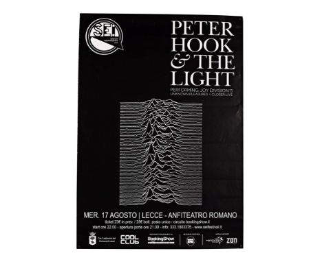 JOY DIVISION AND PETER HOOK &amp; THE LIGHT POSTER BUNDLE. Four posters to include three from PHTL gigs (various sizes) plus 