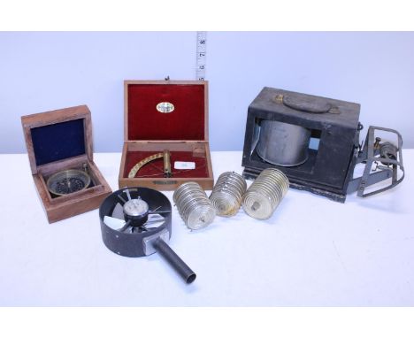A selection of assorted scientific instruments etc 
