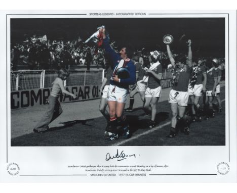 Football. Alex Stepney Signed 16x12 colourised photo, Stepney is in colour. Autographed Editions, Limited Edition. Photo show