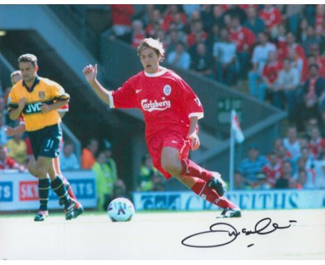 Football Jason McAteer signed Liverpool 10x8 colour photo. Good condition. All autographs come with a Certificate of Authenti