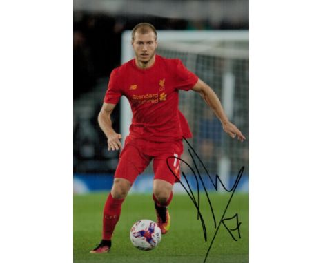 Football Ragnar Klavan signed Liverpool 12x8 colour photo. Good condition. All autographs come with a Certificate of Authenti