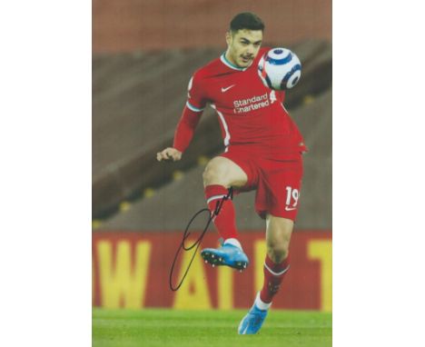 Football Ozan Kabak signed Liverpool 12x8 colour photo. Good condition. All autographs come with a Certificate of Authenticit