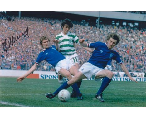 Football, Frank McGarvey signed 10x8 colour photo. Taken on the 10/5/1980 at the Scottish FA Cup Final, Celtic v Glasgow rang