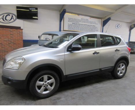 Make &amp; Model: Nissan Qashqai VisiaDate of Reg: SA09 FYBColour: Silvercc: 1598MoT: 18-03-2021Fuel Type: PETROLMileage: 82k