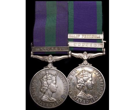 A Double G.S.M. Pair awarded to Rifleman H. G. Smith, 1st Battalion, Green Jackets, comprising: General Service Medal, 1918-6