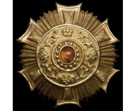 *China, Republic, Warlords: Yunnan Province, Tang Ji Yao, Second Class Order breast star, circa 1922, in silver-gilt, of holl