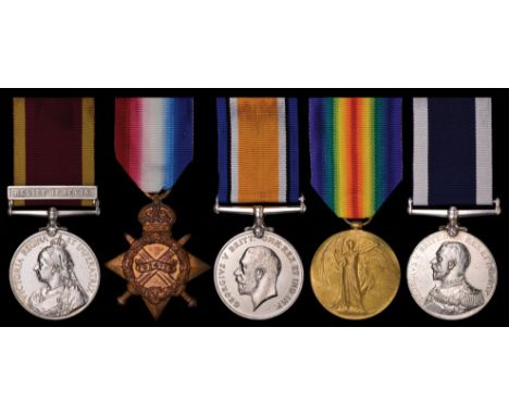 *A China 1900 ‘Relief of Pekin’ and WWI Long Service Group of 5 awarded to Petty Officer George H. West, Royal Navy, comprisi