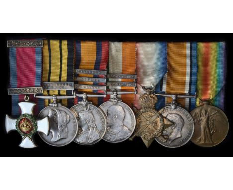 *A Rare ‘Hut Tax War’ and Boer War D.S.O. Group of 7 awarded to Lieutenant-Colonel Wilfred Charles Norrington Hastings, Manch