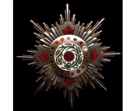 *China, Republic, Order of the Precious Brilliant Golden Grain, a European-made First Class breast star of unusual style and 