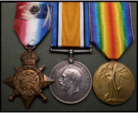 A Great War 1914 ‘Mons’ Trio awarded to Private Henry Prior, 2nd Battalion, Durham Light Infantry, who later served with the 