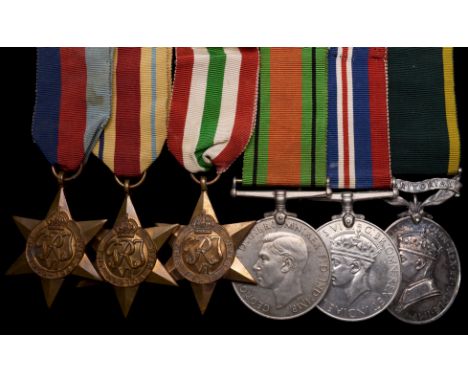 A WW2 ‘Siege of Malta’ Group of 6 awarded to Bombardier Eric Mark Robertson, 68th (North Midland) Heavy Anti-Aircraft Regimen