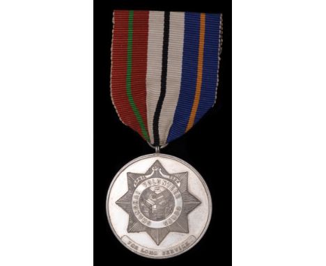 *Shanghai Volunteer Corps Long Service Medal, 1921-1941, in silver, bearing hallmarks upon rim for Birmingham dated 1928 [mak