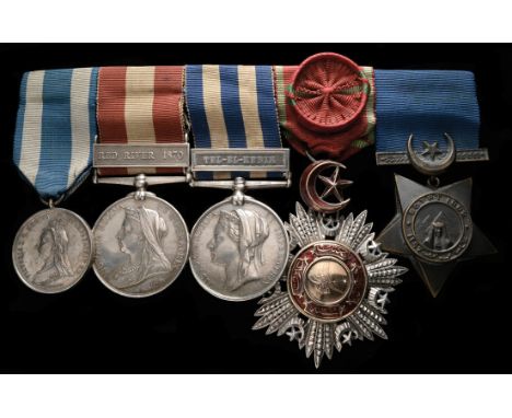 The Interesting and Rare Red River 1870 and Indian Peace Medal 1874 ‘Qu’appelle Treaty’ Group of 6 awarded to Lieutenant-Colo