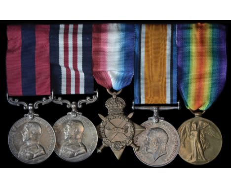 *An Impressive Great War ‘Trench Fighting’ D.C.M. and M.M. Group of 5 awarded to Company Sergeant Major Charles W. Hanes, 12t