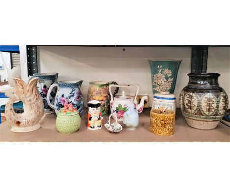 MIXED LOT OF CERAMICSincluding a Royal Doulton figurine, Tall Story, HN2248; Bunnykins cup and bowl; Sylvac bookend; Empire A