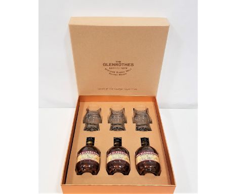 THE GLENROTHES SPEYSIDE SINGLE MALT SCOTCH WHISKY MINIATURE PACKcomprising three Glenrothes Vintage Reserve 12 year old speys