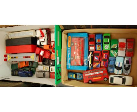 A small collection of loose and playworn diecast toy vehicles to include; Corgi Vauxhall Nova etc 