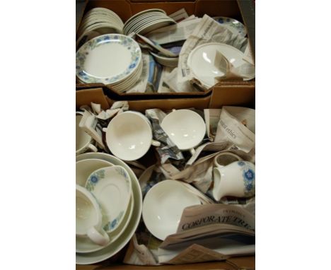 A Wedgwood part tea and dinner service in the Clementine pattern Condition Report / Extra Information Generally good conditio