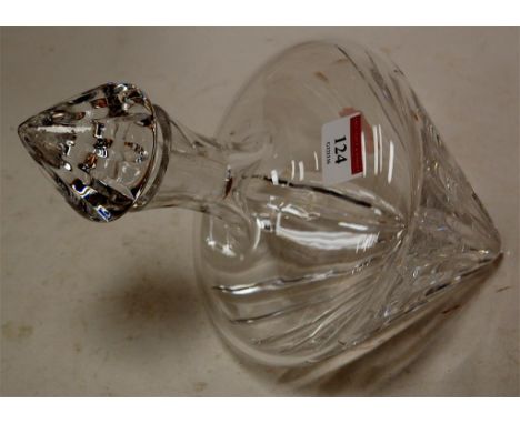 A modern Stuart Crystal cut glass decanter and stopper, boxed