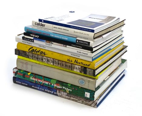 BOOKS, ART: MODERN and CONTEMPORARY. Inc, Hockney, Calder etc. Also a signed/dedicated copy of 'Perversespectives', Patrick H