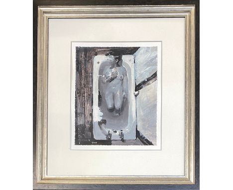 Christian Hook (b.1971), 'R. L. in Bathtub' and 'Espalda', hand varnished paper, certificate of authenticity to verso, signed