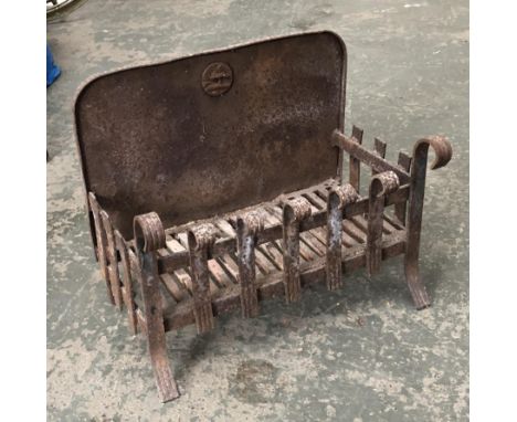 A wrought iron fire grate, approx. 47cmW