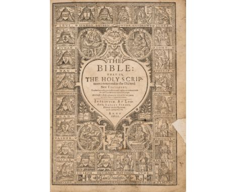 Bible, English.- The Bible: That is, The Holy Scriptures conteined in the Old and New Testament, 2 parts in 1, double column,