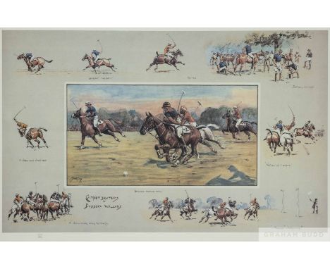 After Snaffles Carpet Beaters v Bobbery Wallahs print, a modern limited edition print 577 of 850, with blind stamp, framed, t