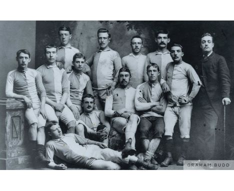 Modern print of a late Victorian Blackburn Rovers Team black and white photograph&nbsp;