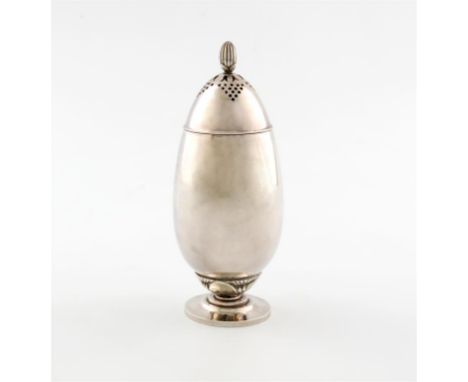 Designed by Gundorph Albertus for Georg Jensen, a Danish silver caster, design number 629, also with import marks for London 