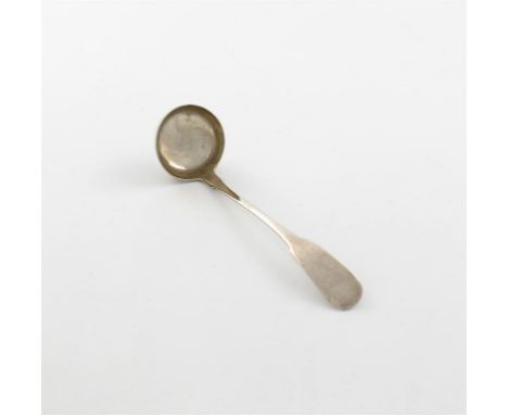 An early 19th century Scottish provincial silver Fiddle pattern toddy ladle, by John Sellar, Elgin circa 1840, plain terminal