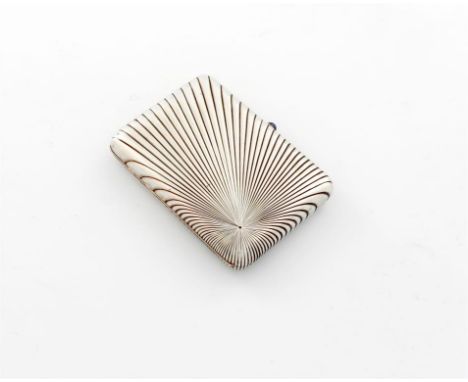 A late 19th century Russian silver cigarette case, possibly by Grachev, St. Petersburg, circa 1890, rectangular form, with ra
