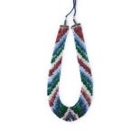 AN EARLY 20TH CENTURY SAPPHIRE, RUBY AND EMERALD BEAD NECKLACE