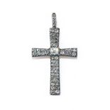 A GEORGIAN DIAMOND CROSS PENDANT