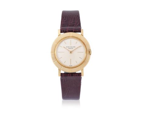 Y&nbspPATEK PHILIPPE, REF. 2594 A GOLD WRISTWATCH, NO. 2609507, CIRCA 1958Movement: Cal. 23-300, manual wind, 18 jewels Case: