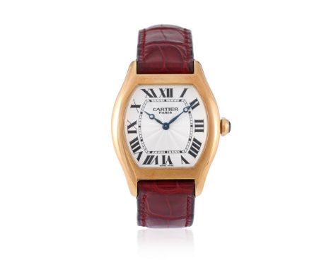 Y&nbspCARTIER, COLLECTION PRIVÉE TORTUE, REF. 2496C AN 18 CARAT GOLD WRISTWATCH, NO. 0053MG, CIRCA 2000Movement: Cal. 430MC, 