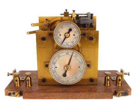 A Very Fine Swiss Hipp Chronoscope,C.1925, Swiss, signed 'Favarger & Co S A Neuchatel-Suisse, 23475', spring driven movement 