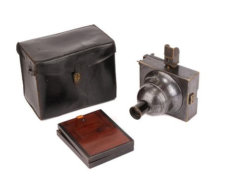 A Compagnie Francaise de Photographie Photosphere 1 Camera,1888, 9x12cm, with unmarked lens, body, VG, shutter working, marke