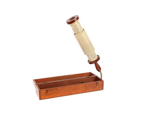 A Fuller Calculator,model 1, with mahogany handle and top, in fitted mahogany case with mounting bracket, serial no. 5767-27.