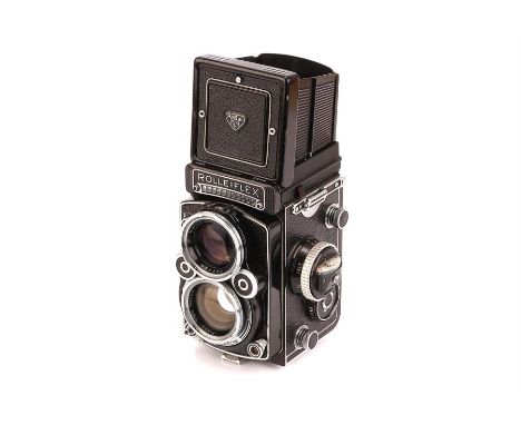 A Rollei Rolleiflex 2.8F TLR Medium Format Camera,black, serial no. 2401804, with Carl Zeiss Planar f/2.8 80mm lens, serial n