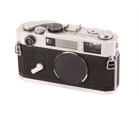 A Canon 7Sz Rangefinder Body,1967/68, chrome, serial no. 120209, body, VG, shutter working, in maker's case  CONDITION REPORT