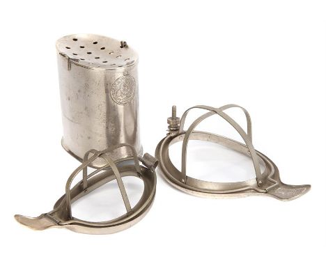 An Ether Inhaler & Two Anaesthetic Masks, tether inhaler by S Maw Son & Thompson, late 19th Century, masks Schimmelbusch type