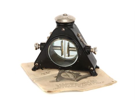 A Huntington Texilscope,patented desk model double gold leaf electroscope for determining the purity of wool, silk, cotton, l