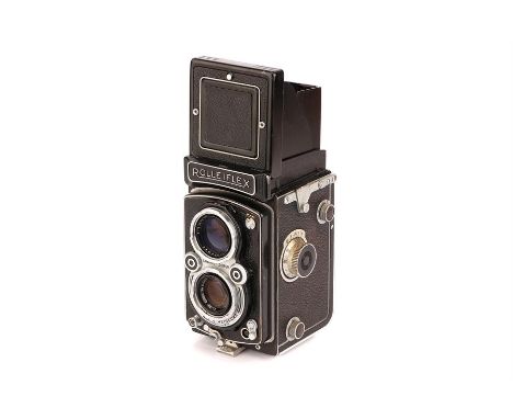 A Rollei Rolleiflex 3.5A TLR Medium Format Camera,black, serial no. 1233189, with Carl Zeiss Tessar T f/3.5 75mm lens, serial