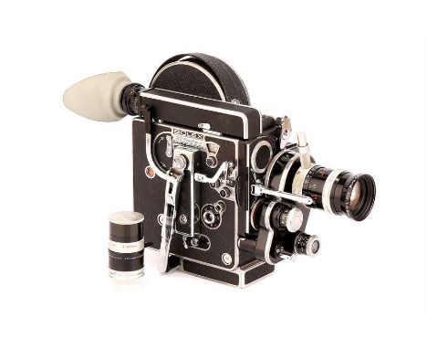 A Paillard Bolex H8 Reflex 8mm Cine Camera,serial no. 220964, with Kern H8 RX Vario-Switar f/1.9 8-36mm lens, black, serial n