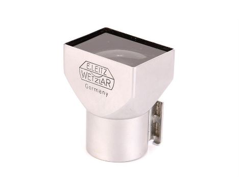 A Leitz SBLOO Enclosed Viewfinder,35mm, chrome, body, VG-E, elements, VG-E, some light internal dust